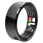 AI Smart Ring Health & Fitness Tracker - Black