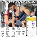 AI Smart Ring Health & Fitness Tracker - Black