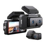 AKEEYO 3-Channel AI Dash Cam with Telephoto Lens