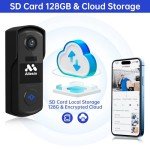 Allesin Wireless 1080P Video Doorbell with AI Detection