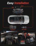 AKEEYO 3-Channel AI Dash Cam with Telephoto Lens