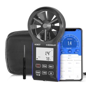 Bluetooth Handheld Anemometer with Weather Measurements