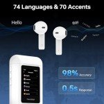 ANFIER A8 AI Translator Earbuds - 144 Languages