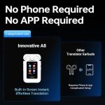 ANFIER A8 AI Translator Earbuds - 144 Languages