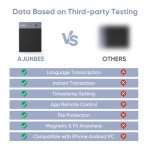 Ajunbee AI Voice Recorder with App Control