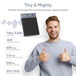 Ajunbee AI Voice Recorder with App Control