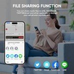 Ajunbee AI Voice Recorder with App Control