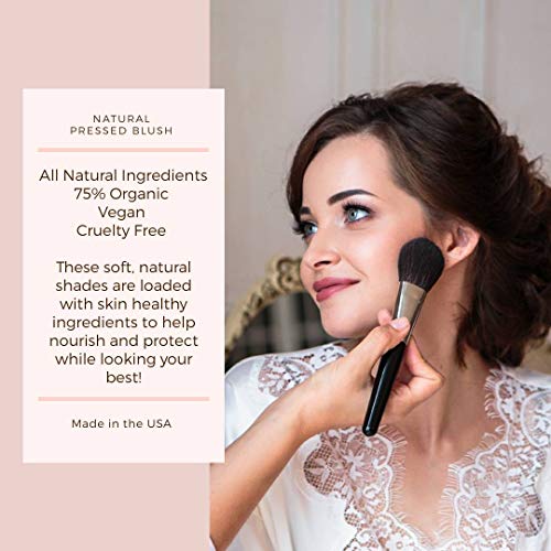 Organic Vegan Natural Pressed Blush (Dusty Rose)