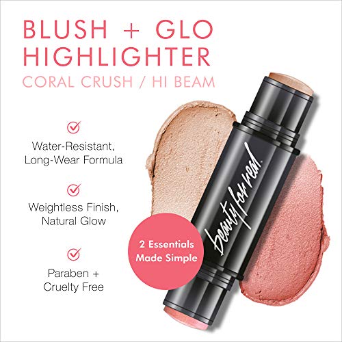 Organic Cream Blush and Luminizer (Coral Crush + Hi Beam)