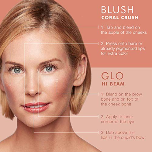 Organic Cream Blush and Luminizer (Coral Crush + Hi Beam)
