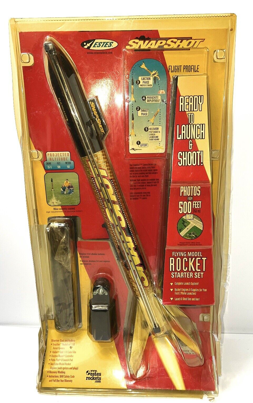 ESTES SNAPSHOT Flying Model Rocket with Camera