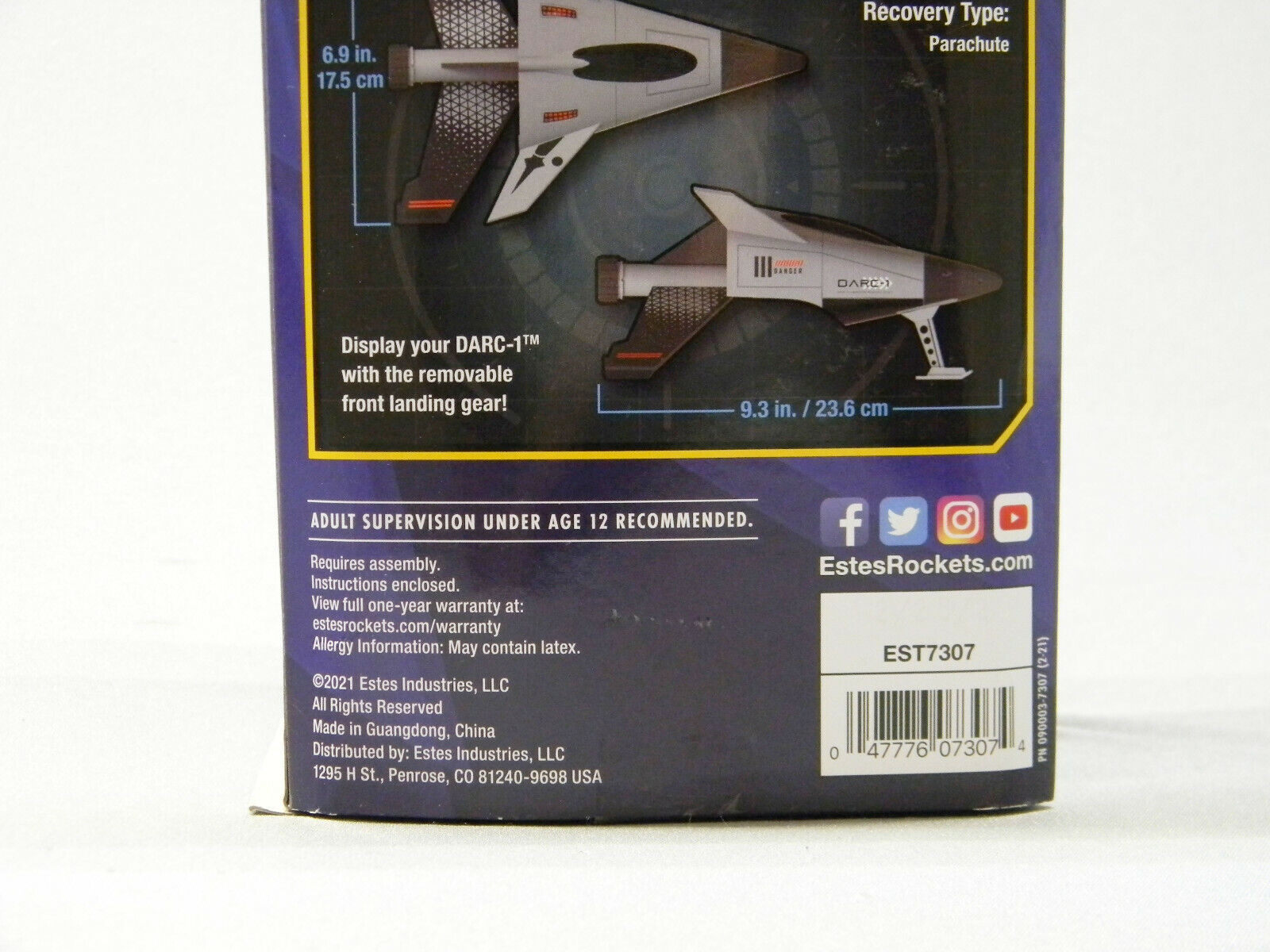 ESTES DARC-1 Model Rocket Kit for Experts
