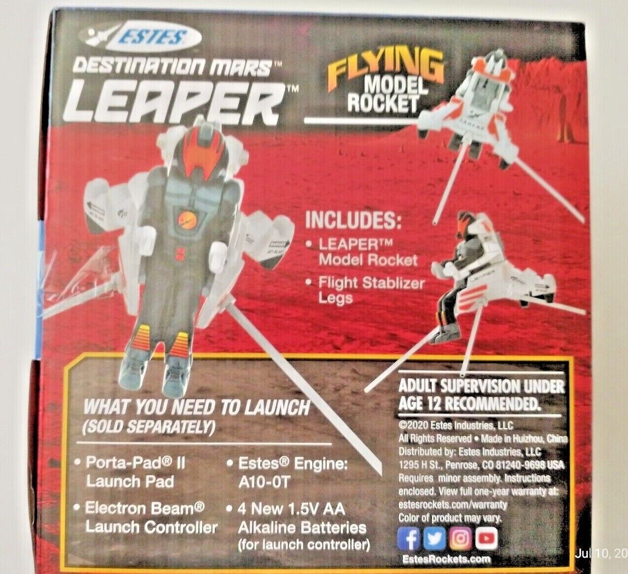 Estes Leaper Rocket Kit for Mars Mission