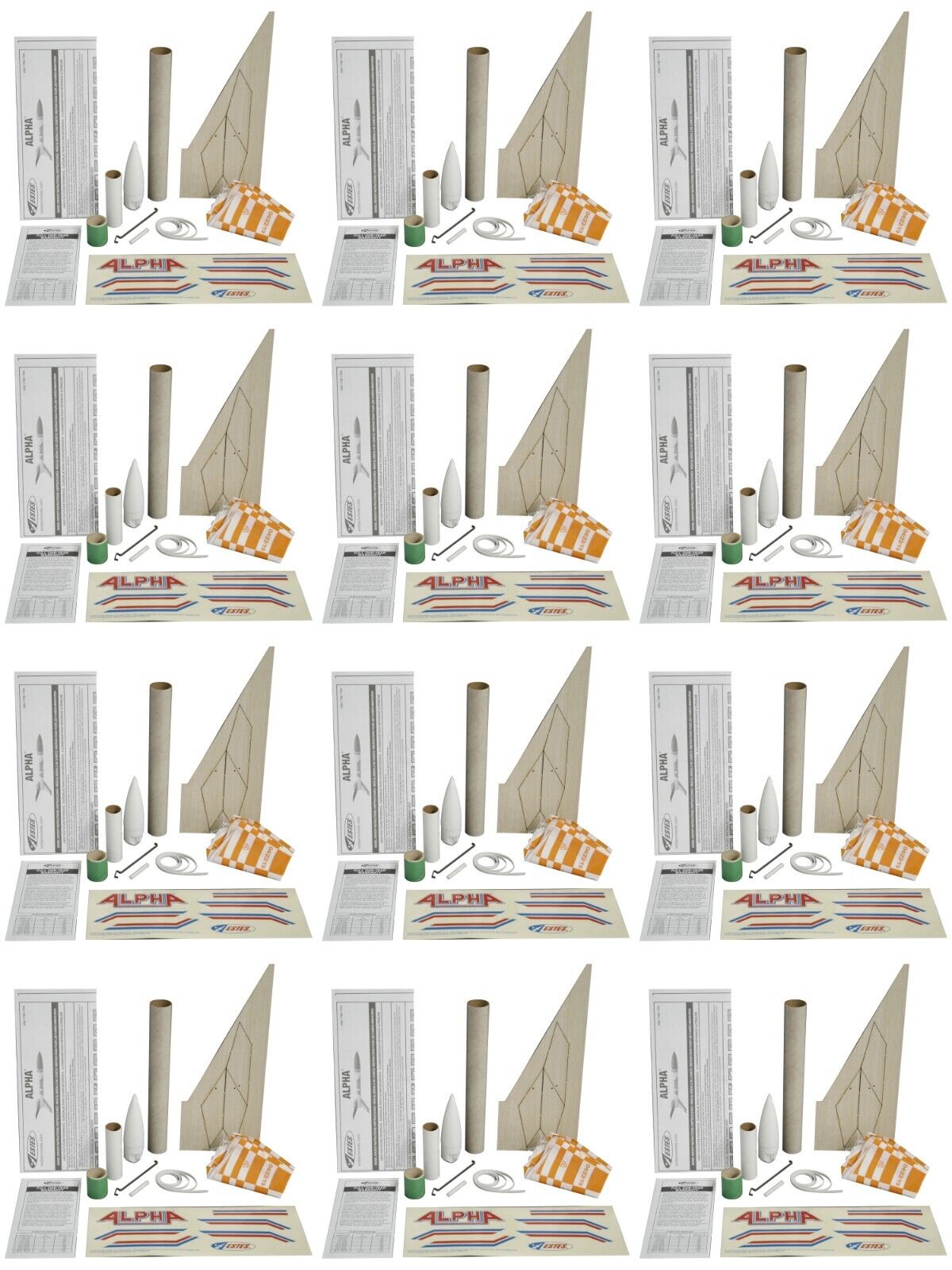 Estes Alpha Rocket 12-Pack Bulk Set