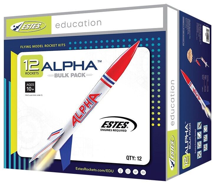 Estes Alpha Rocket 12-Pack Bulk Set
