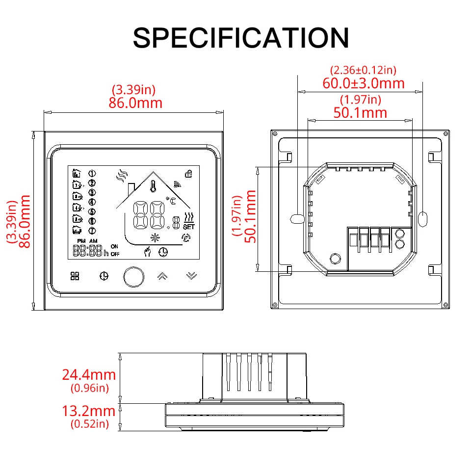 Smart Thermostat for Floor Heating & Gas Boiler