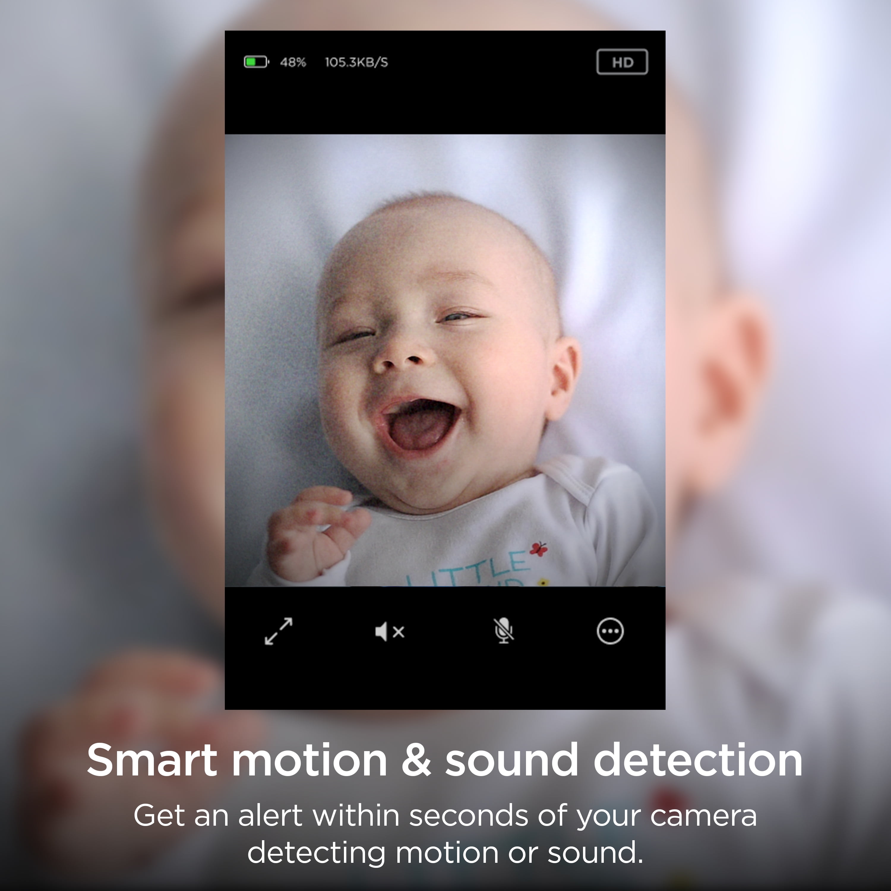 Roku Indoor Security Camera with Wi-Fi Connectivity