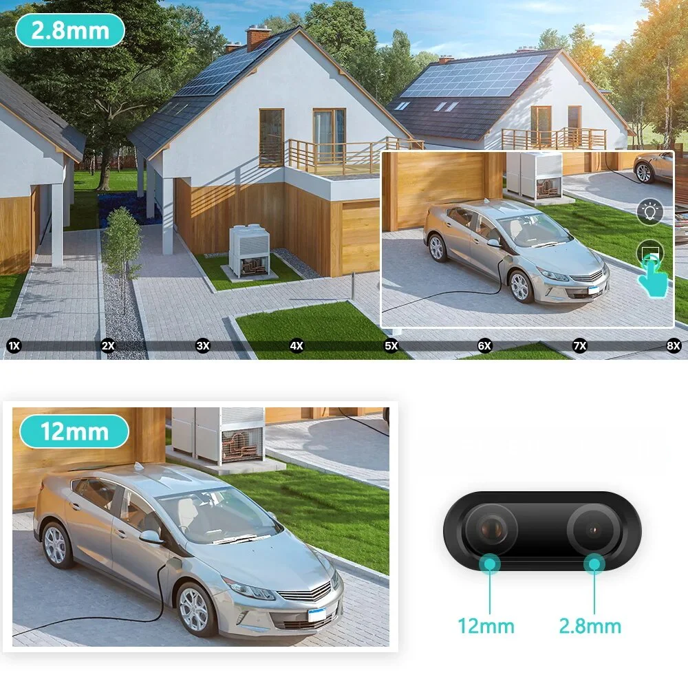 BESDER Dual-Lens PTZ IP Camera with Human Detection