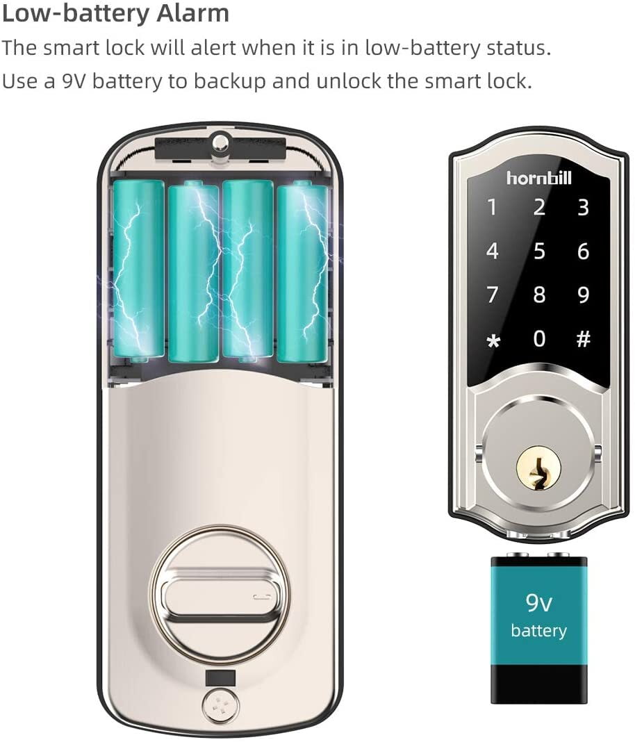 Hornbill Smart Deadbolt with Keypad & Bluetooth
