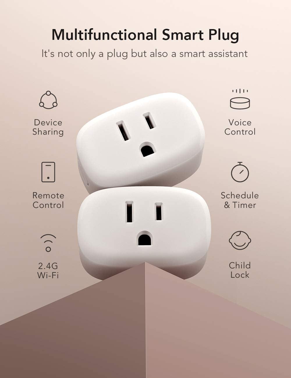 Nooie Smart Plug Pack Voice Control
