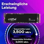 Crucial P3 4TB NVMe SSD mit 3500MB/s Geschwindigkeit