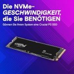 Crucial P3 4TB NVMe SSD mit 3500MB/s Geschwindigkeit