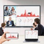 HUSHIDA 65 Zoll 4K UHD Interaktives Whiteboard