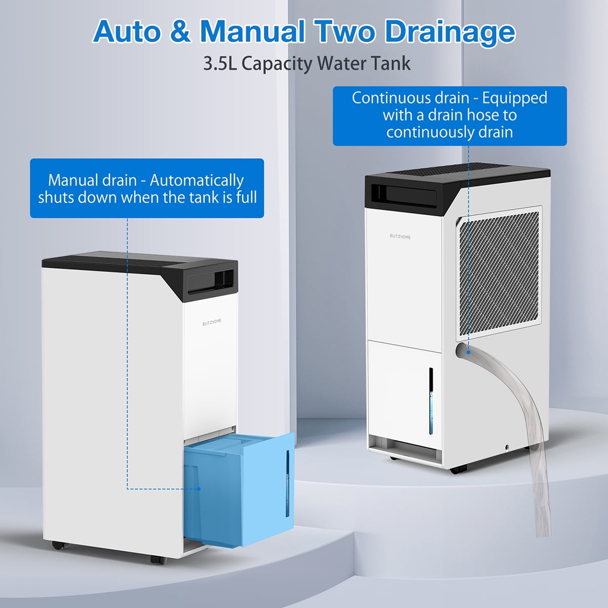 Smart WIFI Dehumidifier for Large Rooms