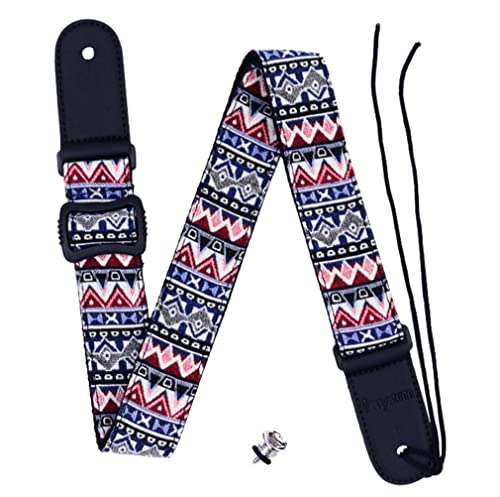 Bohemian Style Knitting Ukulele Strap, Adjustable 4cm Wide