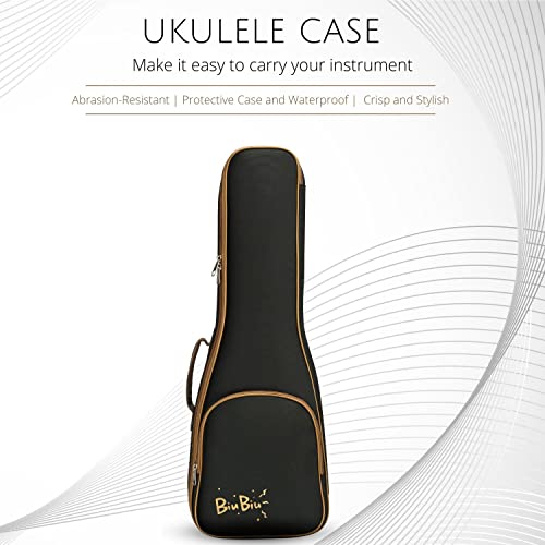 Flexzion Tenor Ukulele Backpack Case - Black
