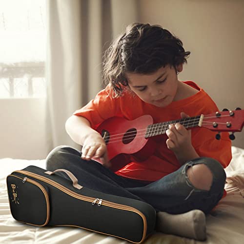 Flexzion Tenor Ukulele Backpack Case - Black