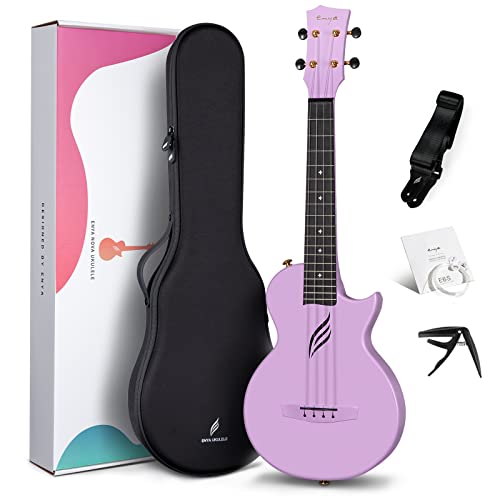 Enya Carbon Fiber Tenor Ukulele Bundle (Nova U Pro Purple)