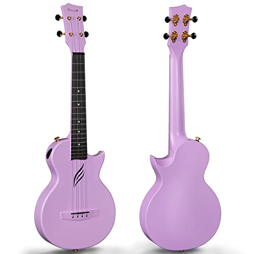 Enya Carbon Fiber Tenor Ukulele Bundle (Nova U Pro Purple)