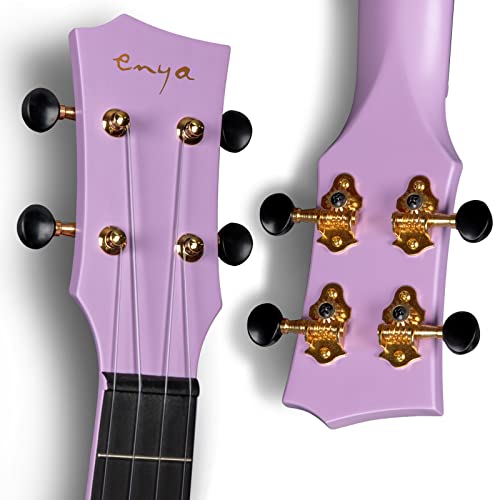 Enya Carbon Fiber Tenor Ukulele Bundle (Nova U Pro Purple)