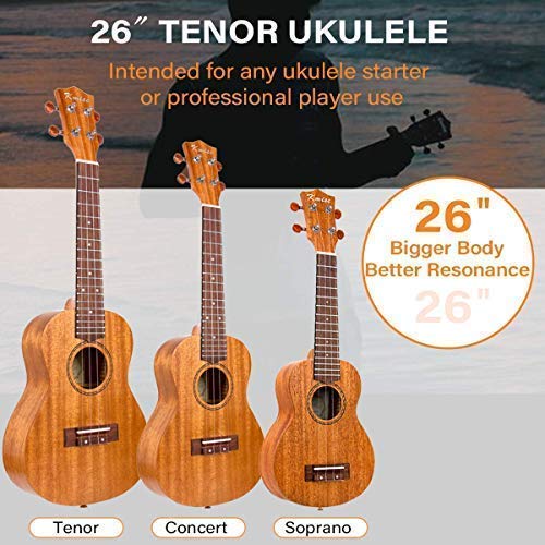 Kmise Tenor Ukulele, Vintage Hawaiian Mahogany Uke