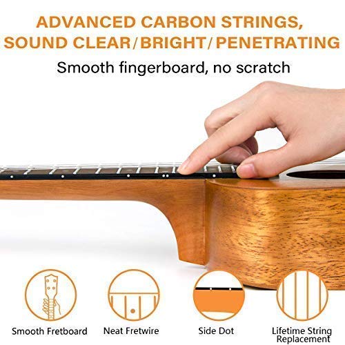 Kmise Tenor Ukulele, Vintage Hawaiian Mahogany Uke