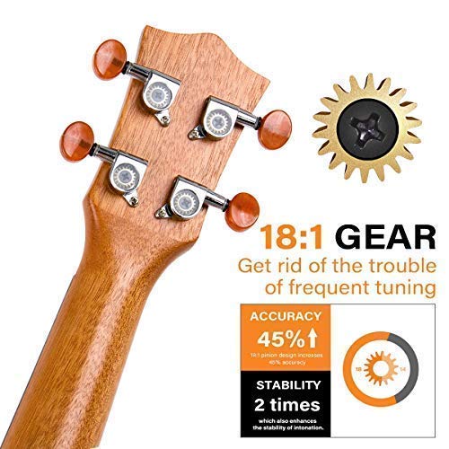 Kmise Tenor Ukulele, Vintage Hawaiian Mahogany Uke