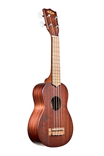 Kala 15S Satin Mahogany Ukulele - Hawaiian Laser Etched