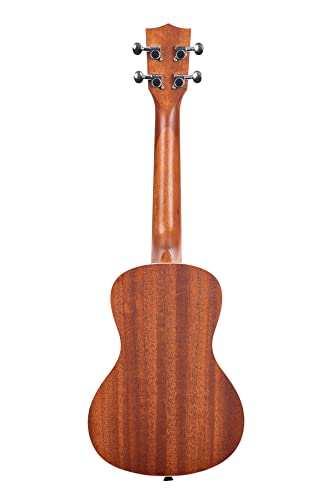Kala Satin Mahogany Concert Ukulele - White Binding