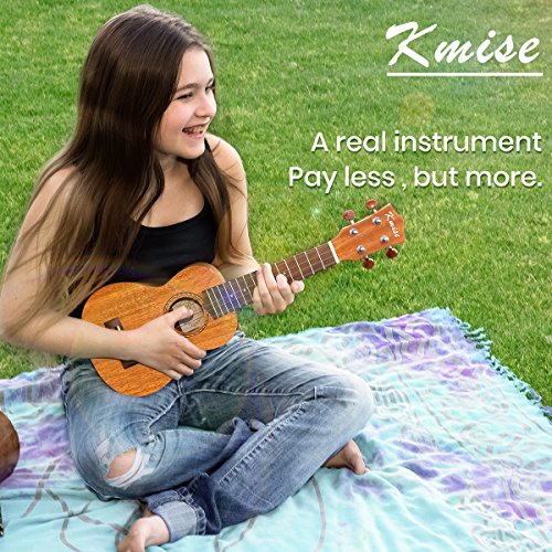 Kmise Professional Mahogany Soprano Ukulele - Beginner Kit