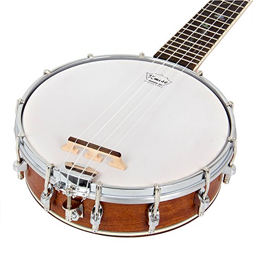 Red Banjo Ukulele Concert Size + Accessories