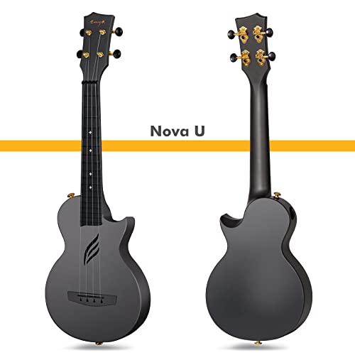 Enya Concert Ukulele Nova U 23’’ Carbon Fiber (Black)