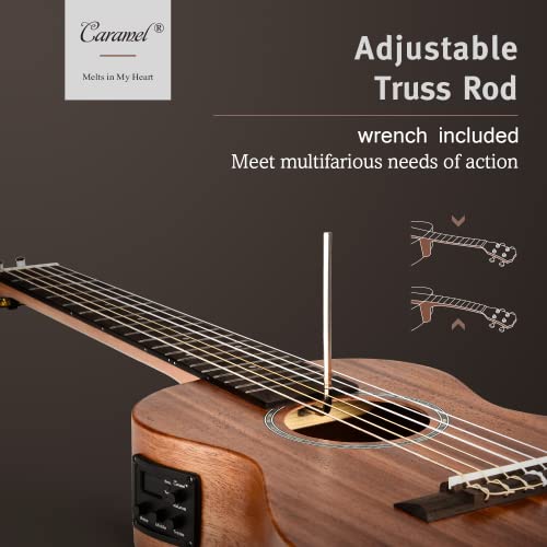 Caramel Electric Guitalele Starter Pack - Mahogany Wood