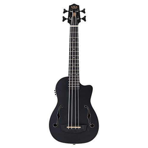 Kala Journeyman 4-String Ukulele, Black (UBASS-JYMN-BK-FS)