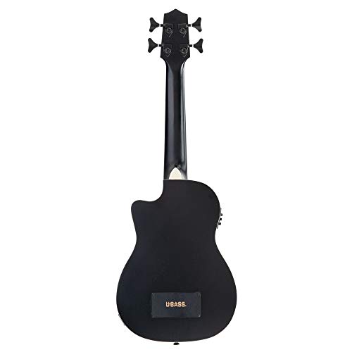 Kala Journeyman 4-String Ukulele, Black (UBASS-JYMN-BK-FS)