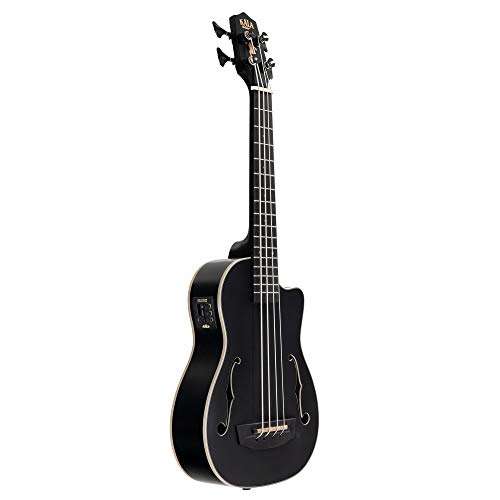 Kala Journeyman 4-String Ukulele, Black (UBASS-JYMN-BK-FS)