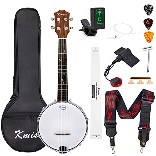 Red Banjo Ukulele Concert Size + Accessories