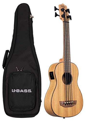 Kala Zebrawood U•BASS - Acoustic-Electric Ukulele