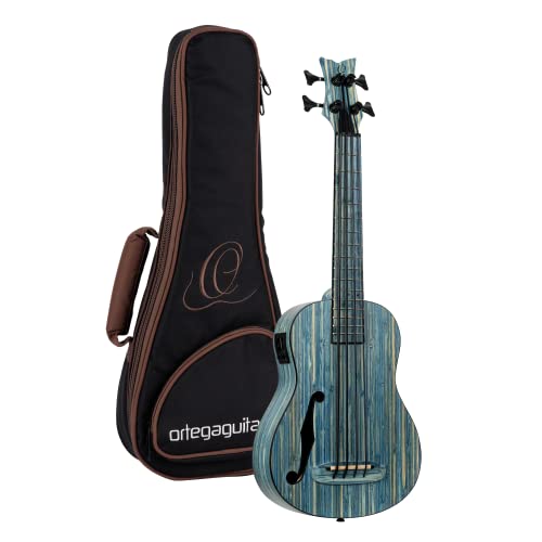 Ortega Bamboo Series Acoustic-Electric Uke-Bass + Bag