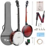 Kmise 5-String Professional Beginner Banjo, Full Size